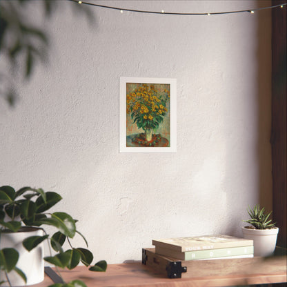 Claude Monet - Jerusalem Artichokes Painting - Fine Art Print - Vertical Poster - Floral Art Décor