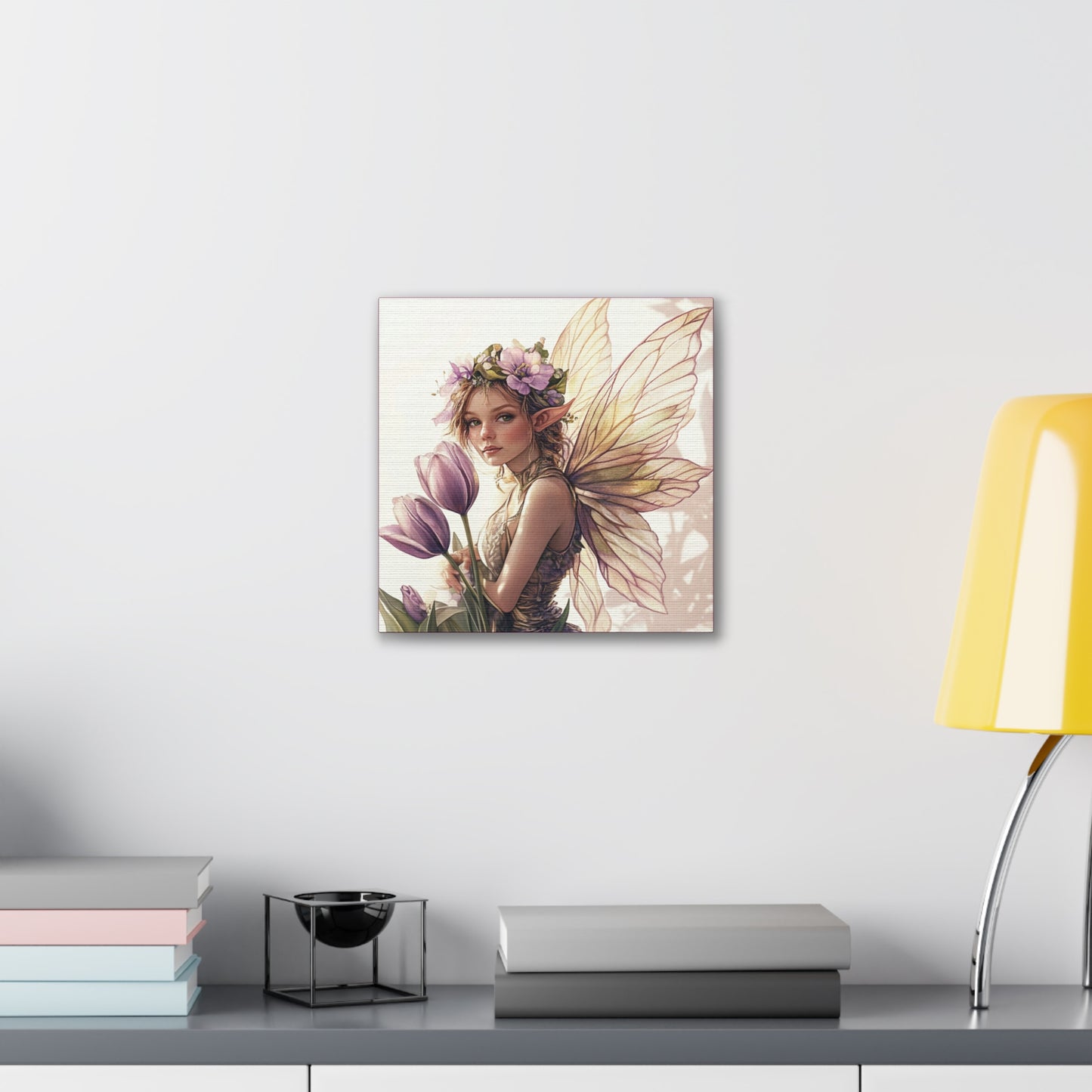Tuesdays are for Tulips - Flowers & Fairies Collection - Fine Art Print on Canvas