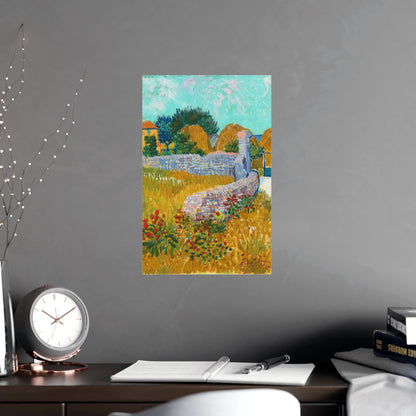 Farmhouse in Provence - Van Gogh Fine Art Poster
