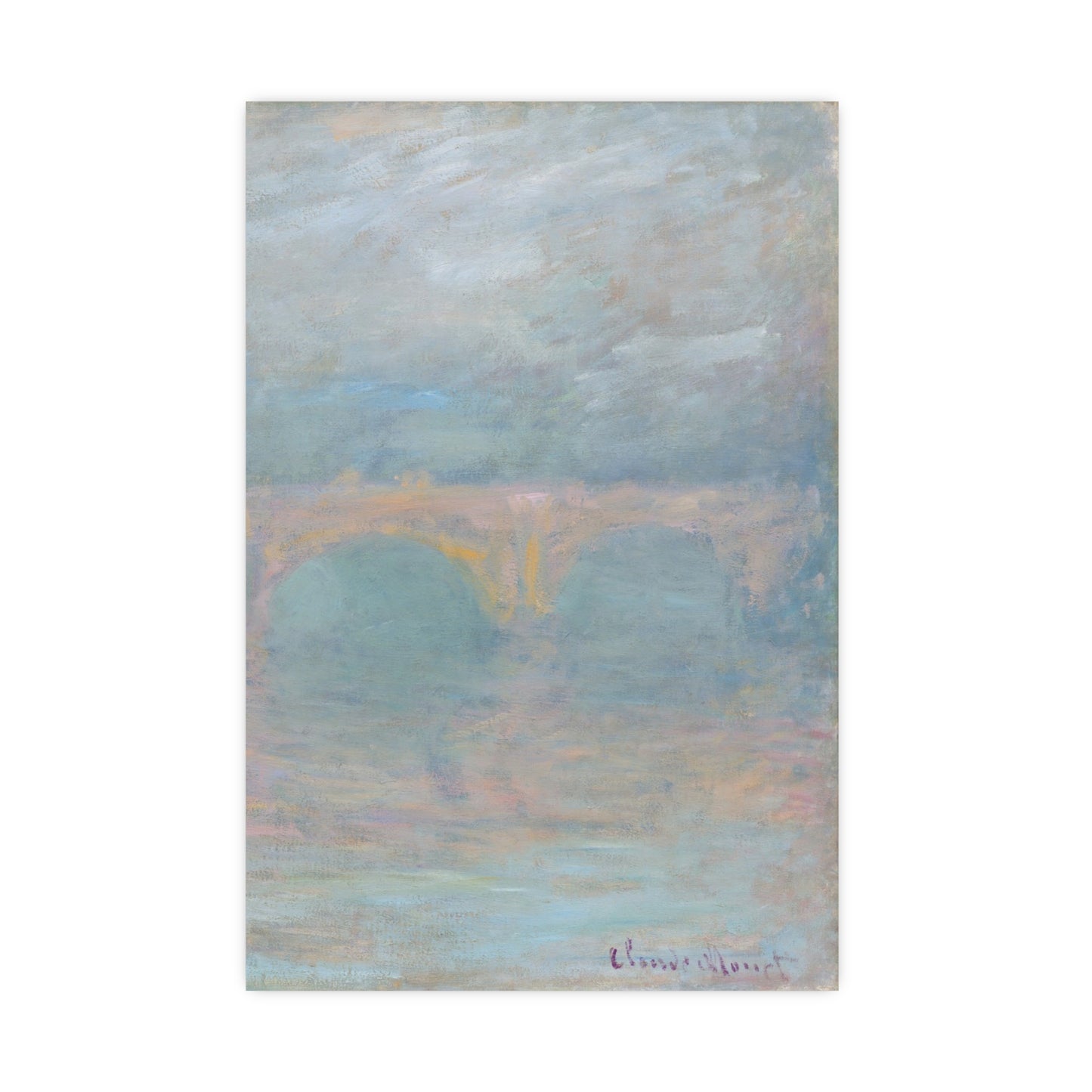 Waterloo Bridge London at Sunset - Monet Fine Art Poster
