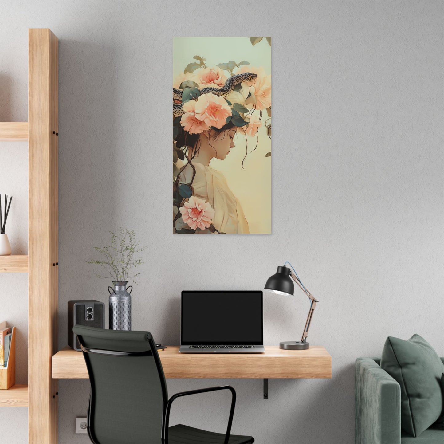 Snake Charmer - Secret Garden Series - Fine Art Print on Canvas