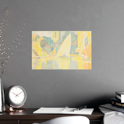 Port of Saint-Tropez - Signac Pointillist Fine Art Poster
