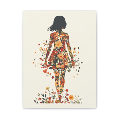 You Belong Among the Wildflowers  - Flower Girl - Print on Canvas