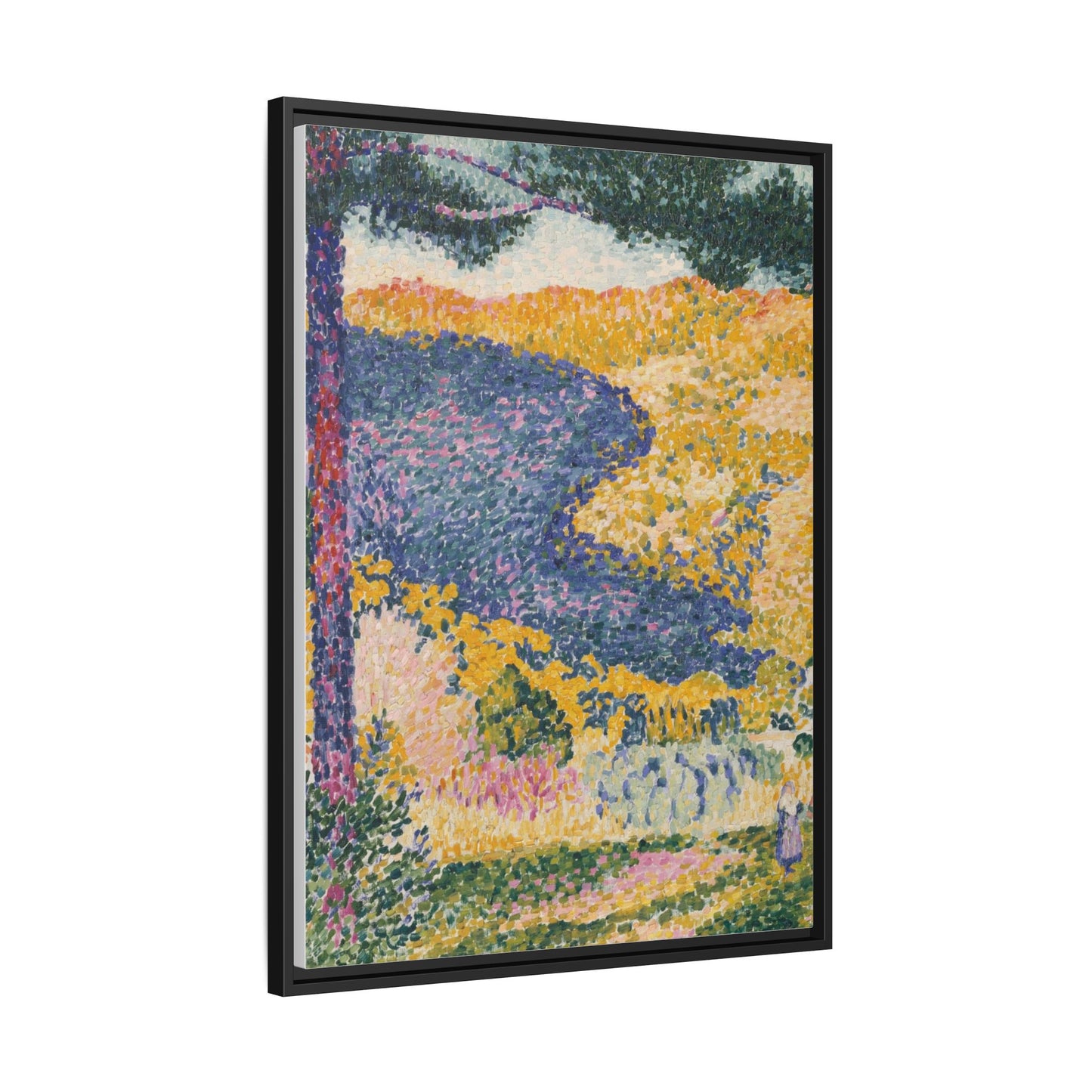 Valley with Fir Shade on the Mountain - Museum Collection - Framed Canvas Print