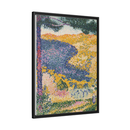 Valley with Fir Shade on the Mountain - Museum Collection - Framed Canvas Print