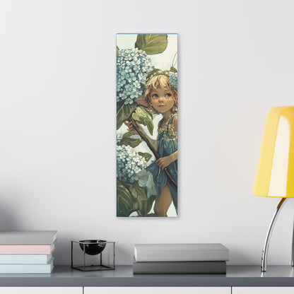Blue Hydrangea - Flowers & Fairies Collection - Fine Art Print on Canvas