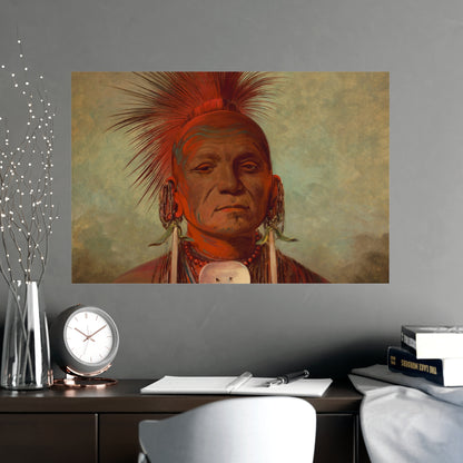 Iowa Medicine Man Portrait - George Catlin - Fine Art Poster