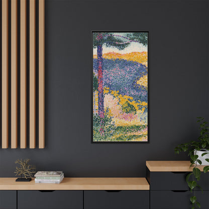 Valley with Fir Shade on the Mountain - Museum Collection - Framed Canvas Print