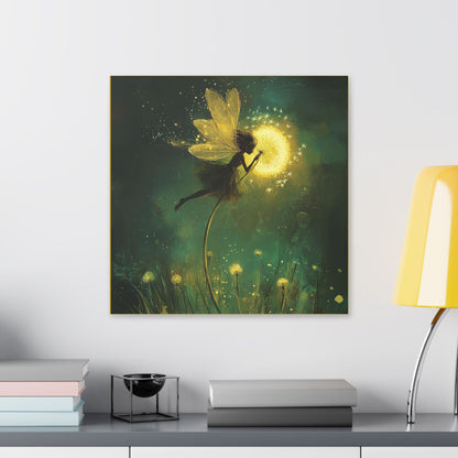 Wishes Do Come True - Fairies & Flowers Collection - Wall Art on Canvas