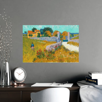 Farmhouse in Provence - Van Gogh Fine Art Poster