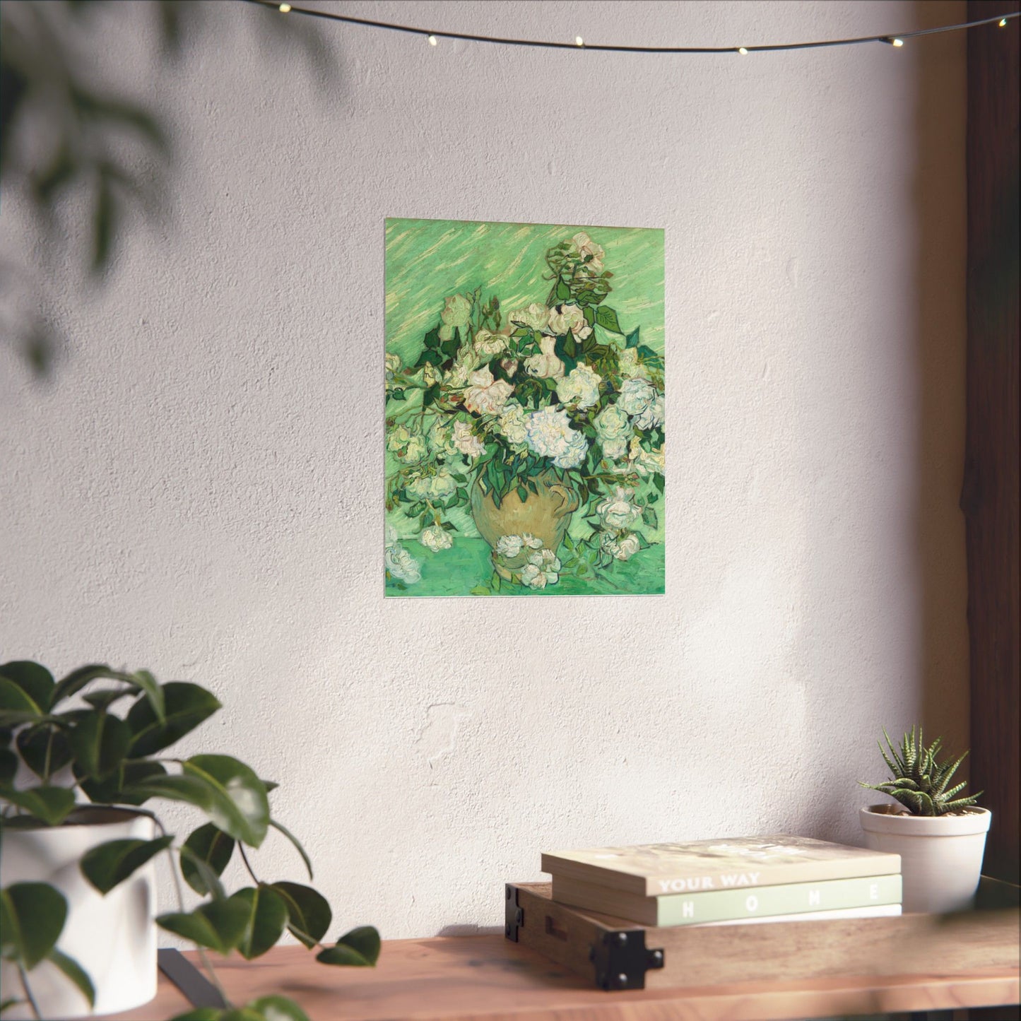 White Roses Painting - Fine Art Prints - Vintage Painting Prints - Elegant Floral - Matte Vertical Poster - White Roses Art Print