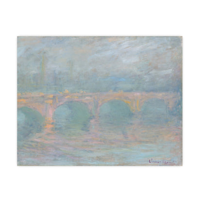 Waterloo Bridge London at Sunset - Monet Fine Art Poster