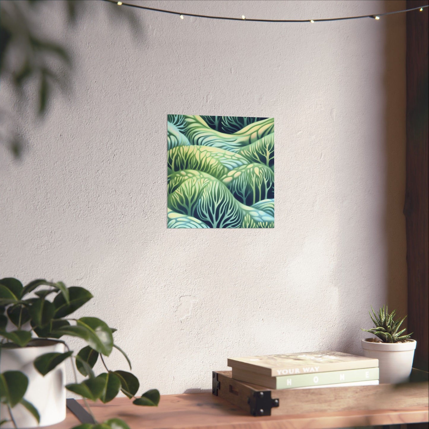 Serene Nature Matte Vertical Poster - Tranquil Forest Design for Home Decor