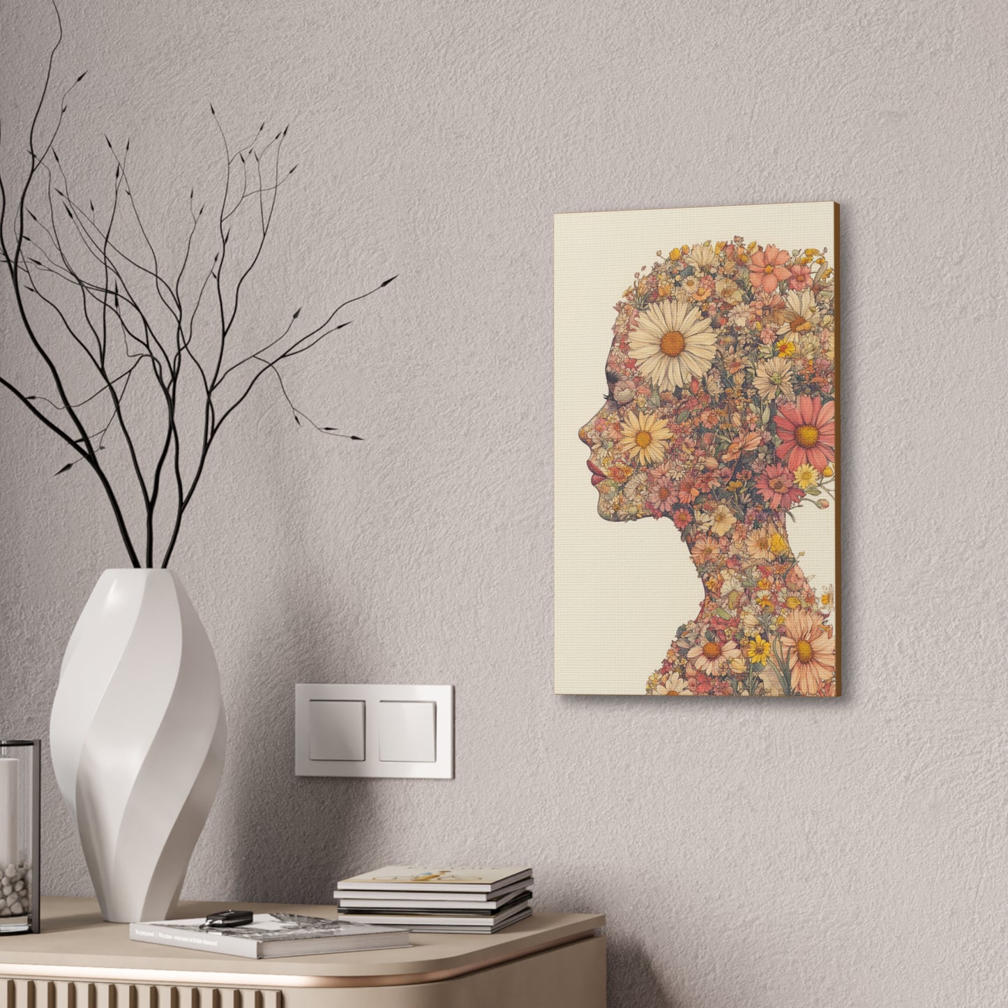 And So She Grew on Canvas