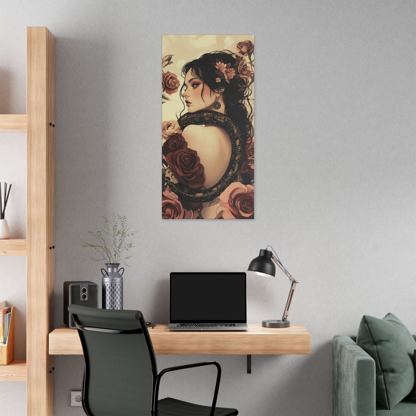 Never Look Back - Secret Garden Series - Fine Art Print on Canvas