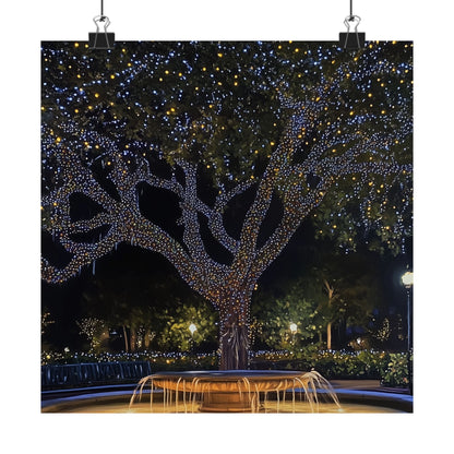 Winter Lights in the Park - Fine Art Print - Poster Print