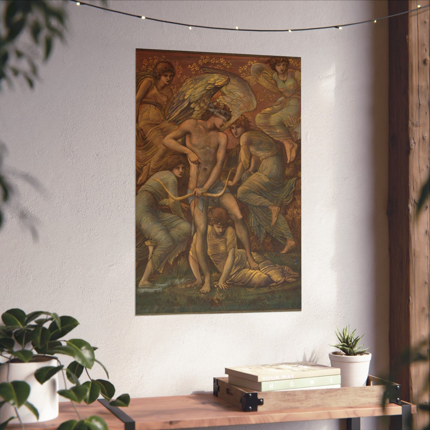 Cupid's Hunting Fields - 1924 - Vintage Fine Art Print - Classic Matte Vertical Poster - Ethereal - Angelic Artwork