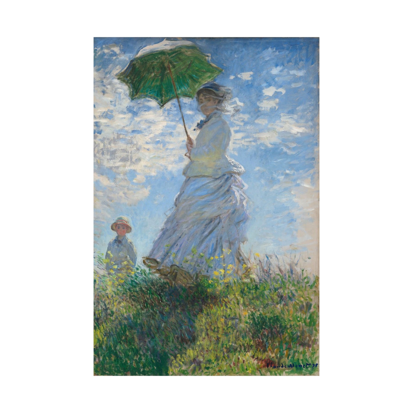 Claude Monet - Woman with a Parasol Fine Art Print