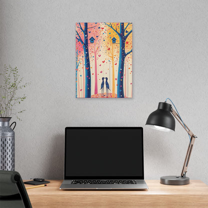 Little Love Birds - Delight in Nature Series - Fine Art Print on Canvas