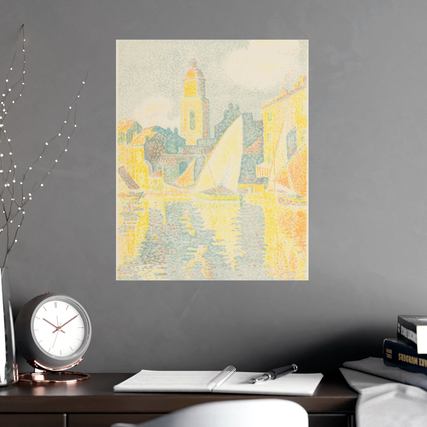 Port of Saint-Tropez - Signac Pointillist Fine Art Poster