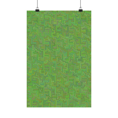 Circuit Board Art Print - Multi-color - Tech- Vertical Poster - Modern Wall Art