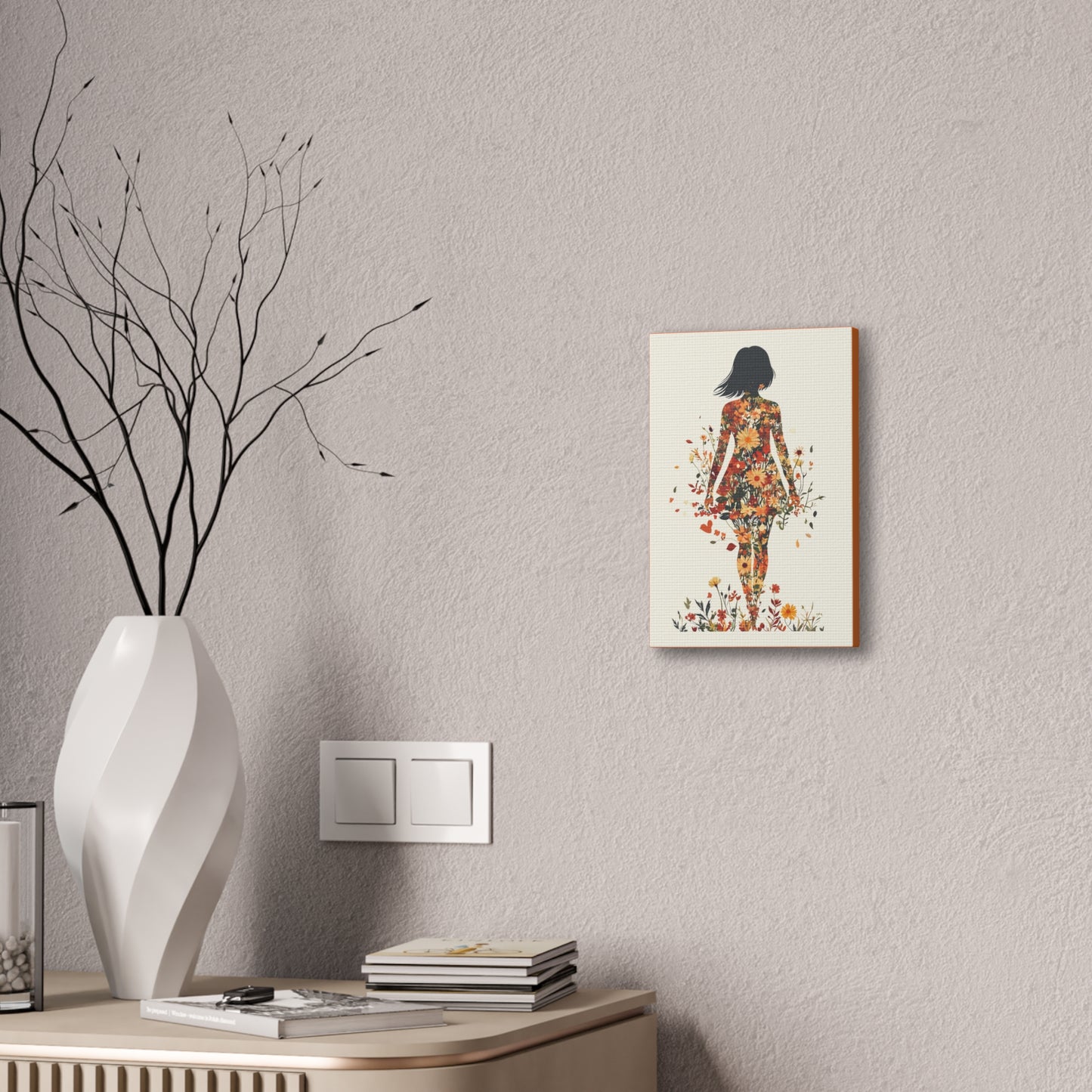 You Belong Among the Wildflowers  - Flower Girl - Print on Canvas