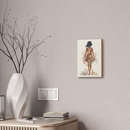 You Belong Among the Wildflowers  - Flower Girl - Print on Canvas