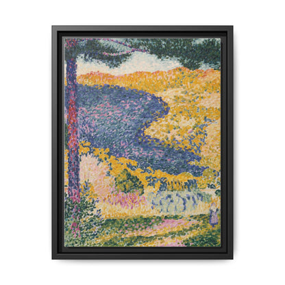 Valley with Fir Shade on the Mountain - Museum Collection - Framed Canvas Print