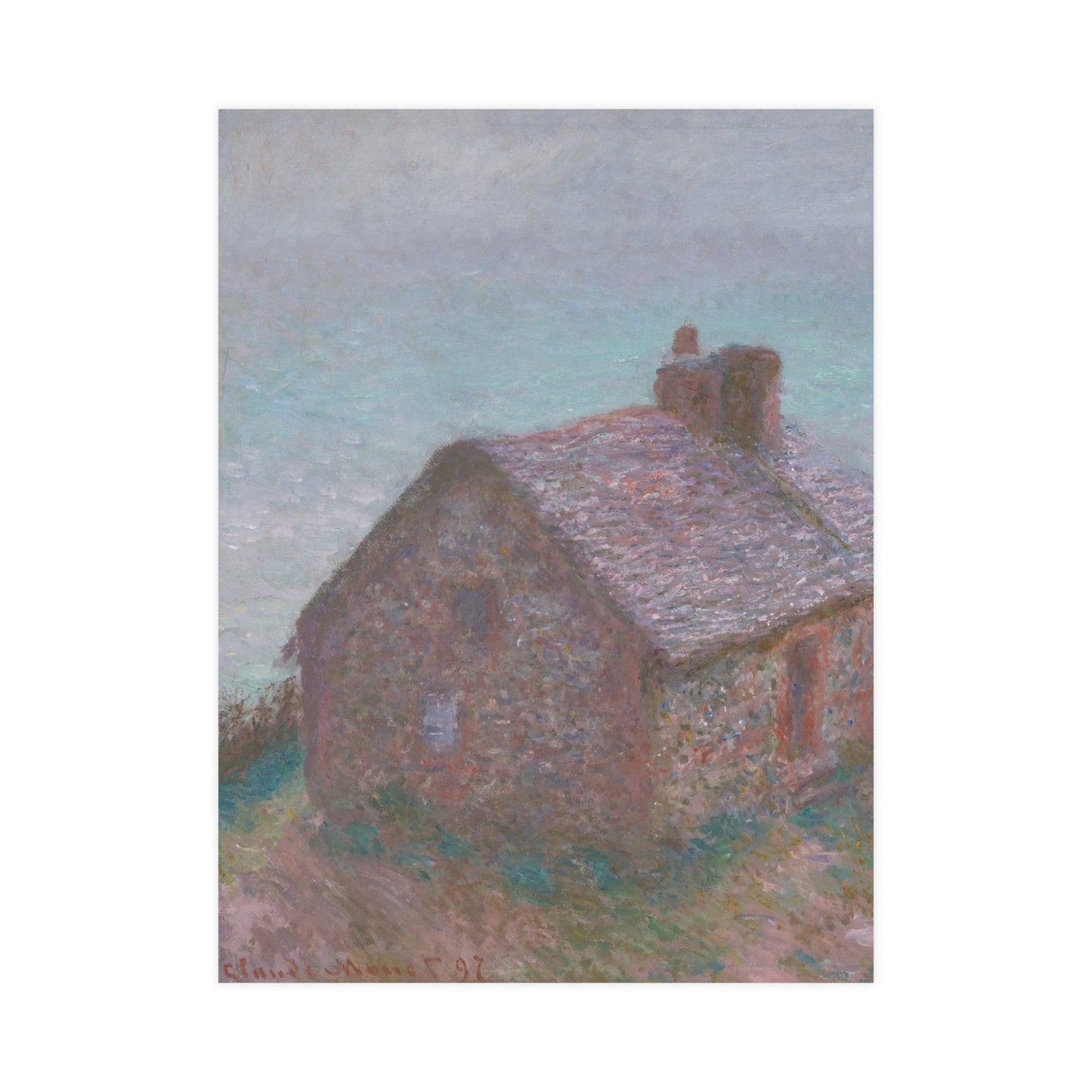 The Customs House at Varengeville - Monet Fine Art Poster
