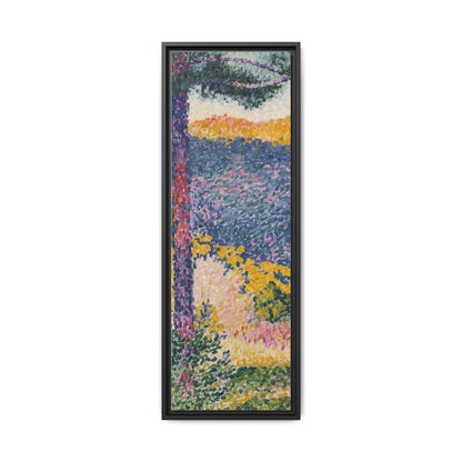Valley with Fir Shade on the Mountain - Museum Collection - Framed Canvas Print