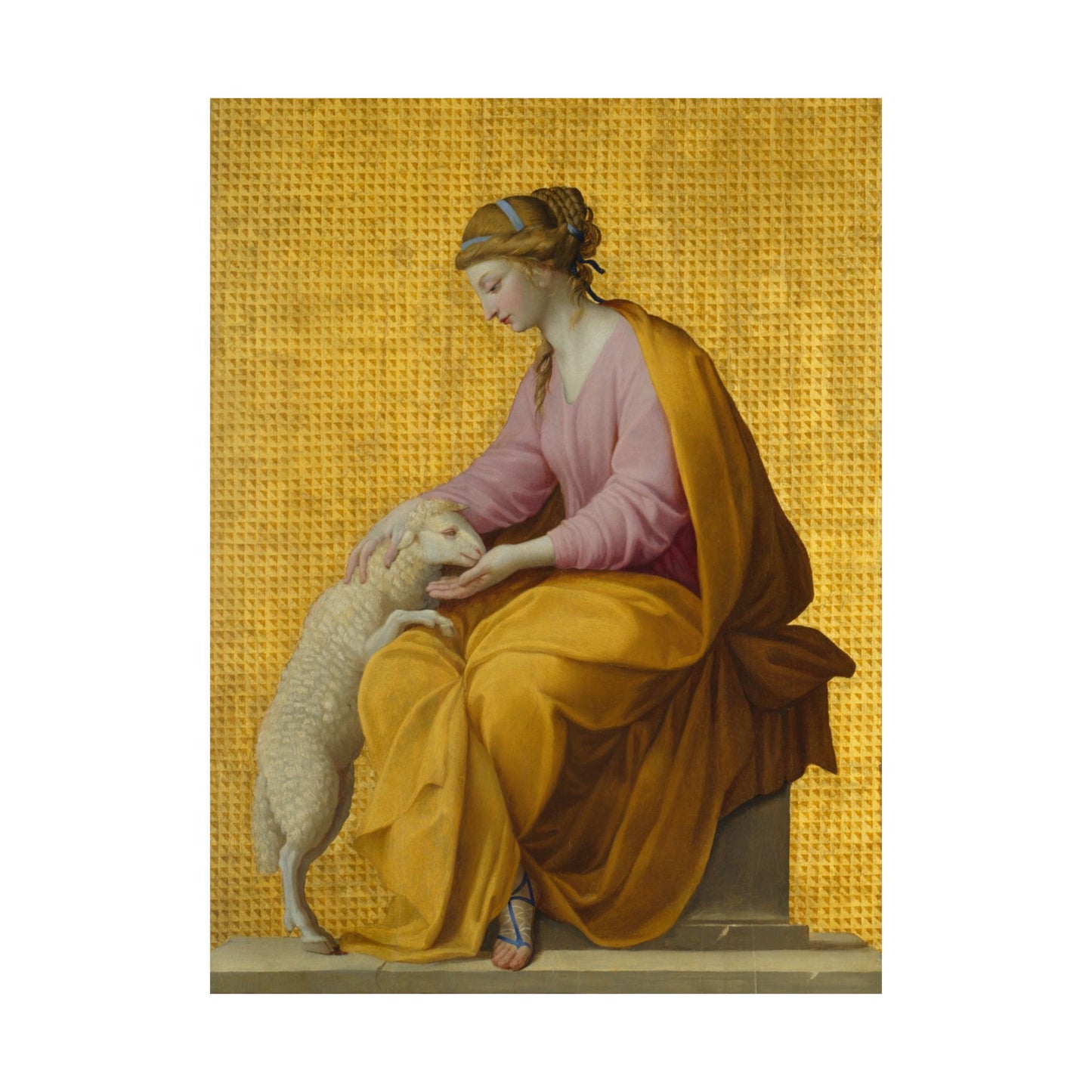 Virtues Art - Meekness - Fine Art Print - Elegant - Vertical Poster - Vintage Art Print