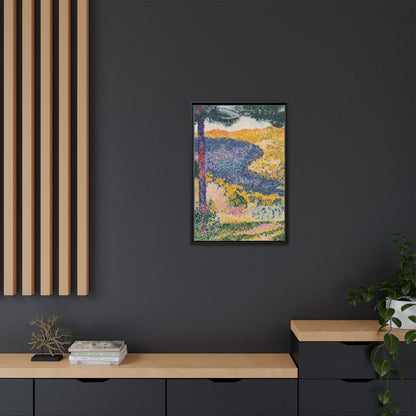 Valley with Fir Shade on the Mountain - Museum Collection - Framed Canvas Print