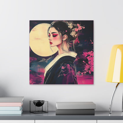 Magenta Moon - Fine Art Print on Canvas