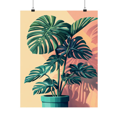 Tropical Monstera Botanical Fine Art Print