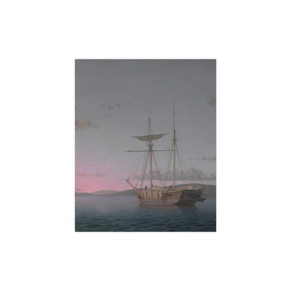 Lumber Schooners at Evening Penobscot Bay - Maritime Fine Art Poster