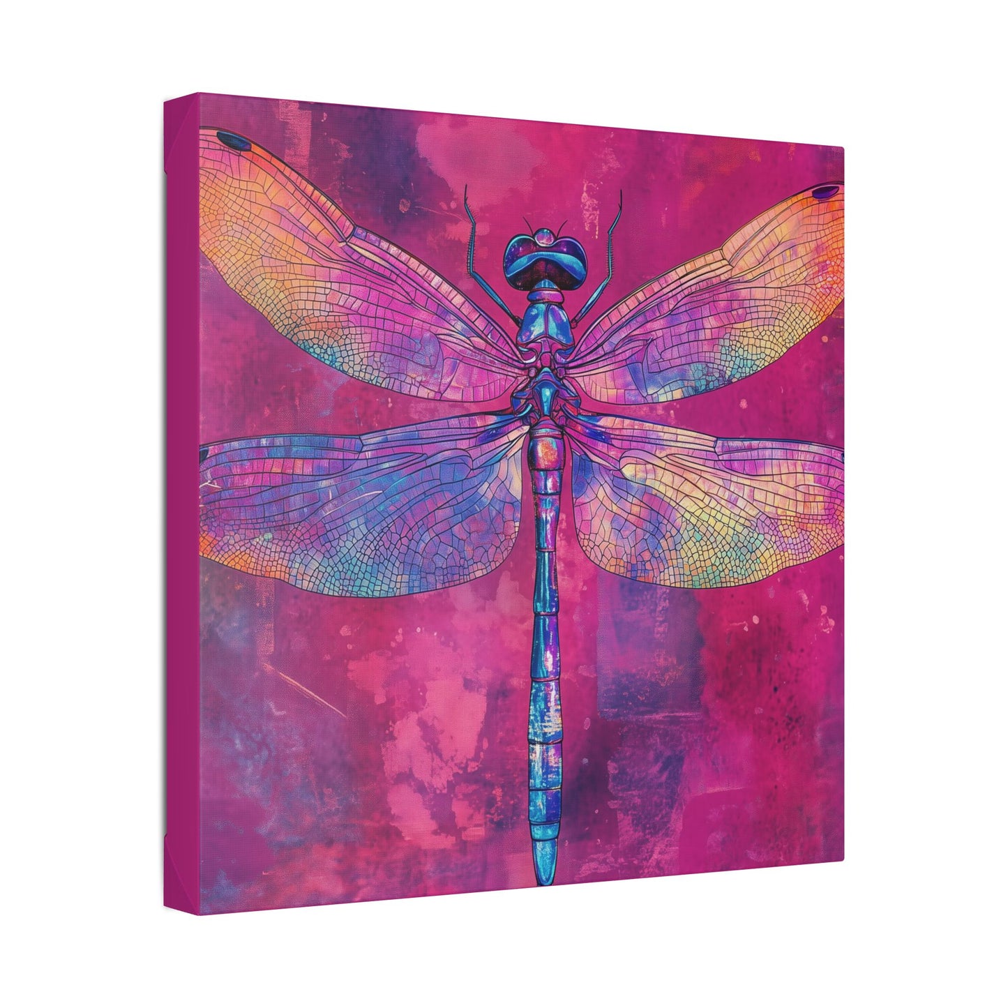 Vibrant Dragonfly - Secret Garden Series -  Fine Art Print on Canvas