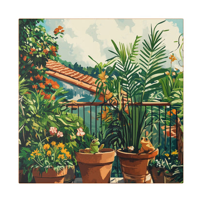 Room with a View - Let's Stay on Vacay Series- Fine Art Print on Canvas
