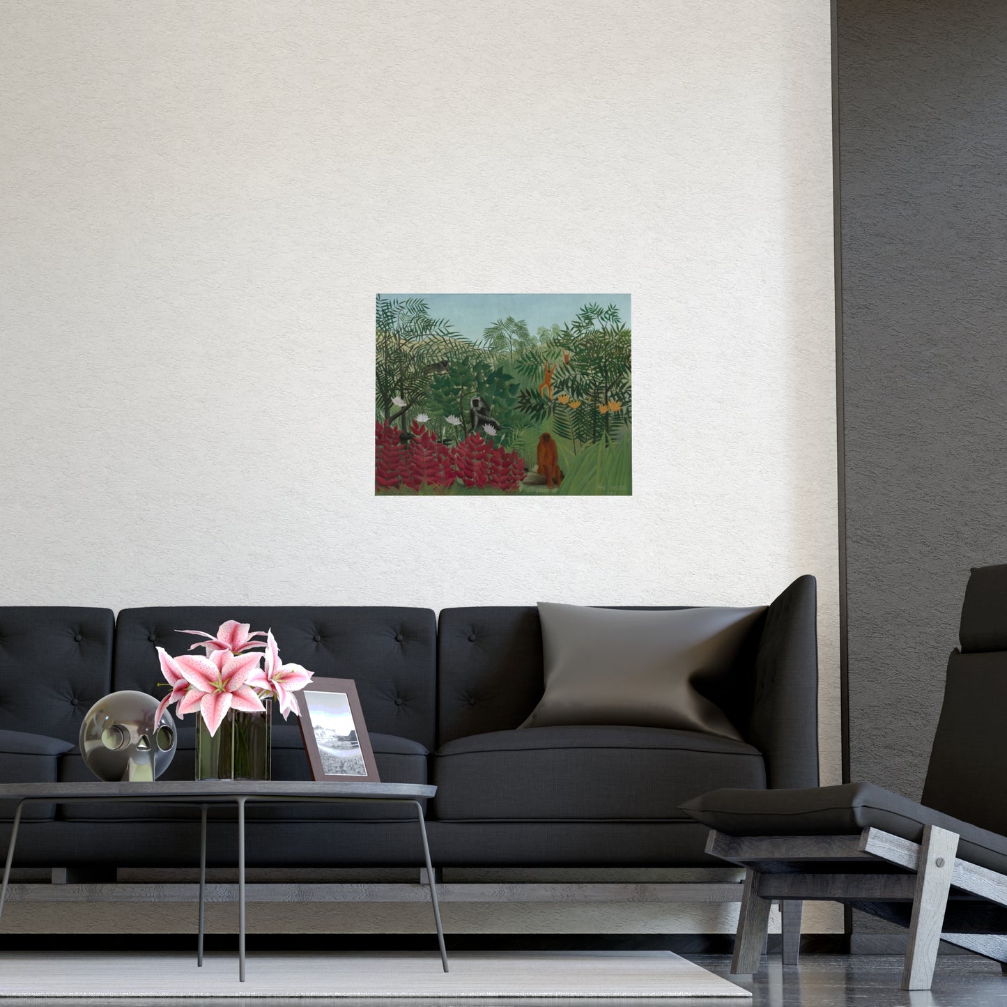 Tropical Forest with Monkeys - Rousseau Fine Art Poster