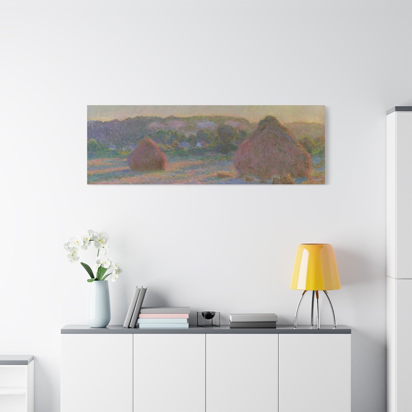 Claude Monet - Fields of Wheat Fine Art Canvas Print