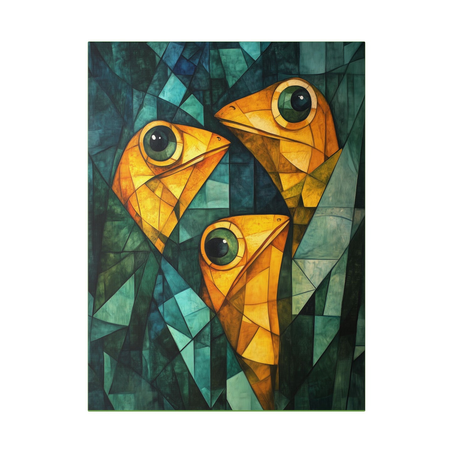 If We Don't Move Maybe They Won't See Us - Garden Friends - Fine Art Print on Canvas