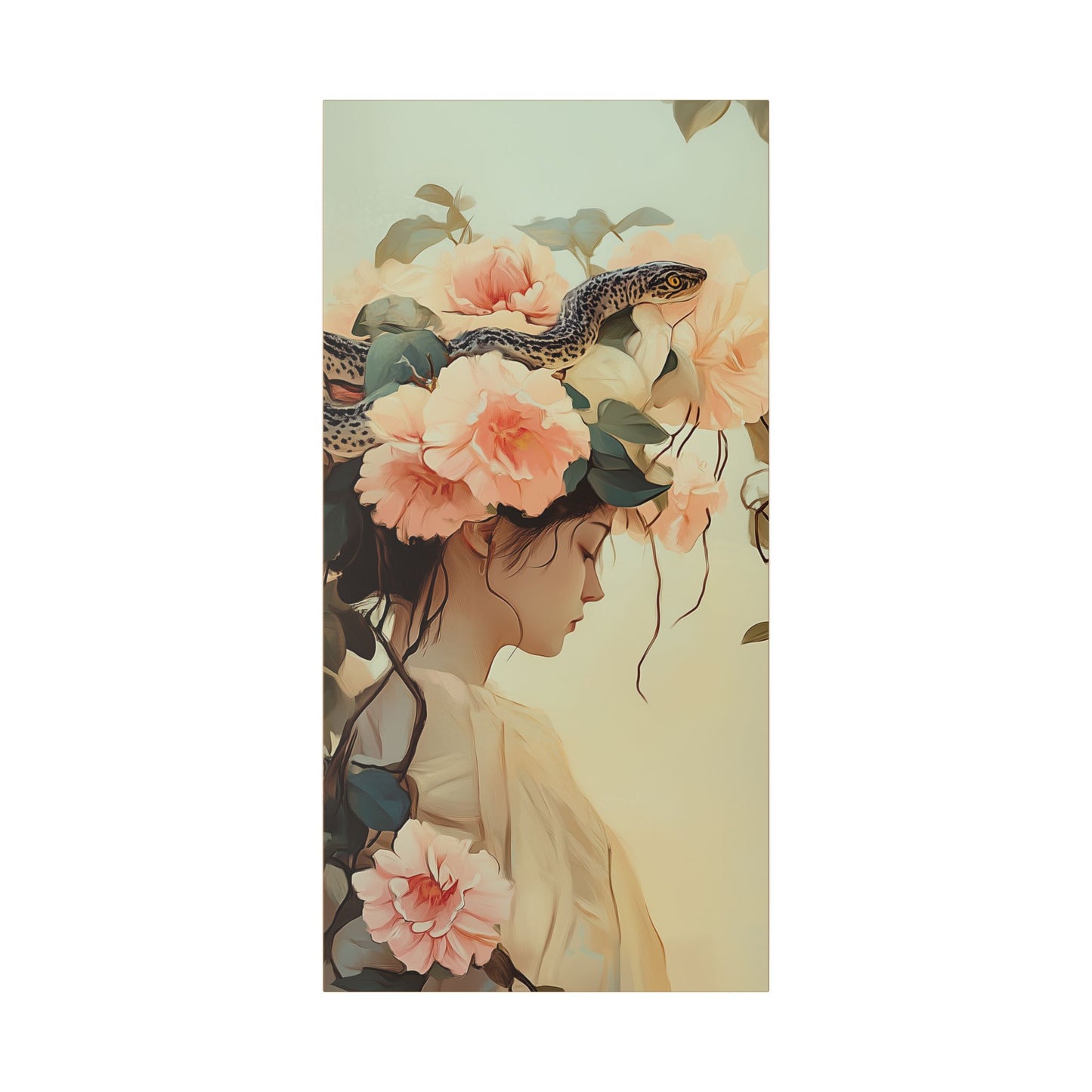Snake Charmer - Secret Garden Series - Fine Art Print on Canvas