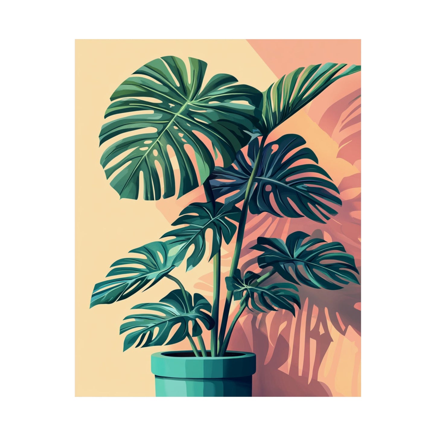 Tropical Monstera Botanical Fine Art Print