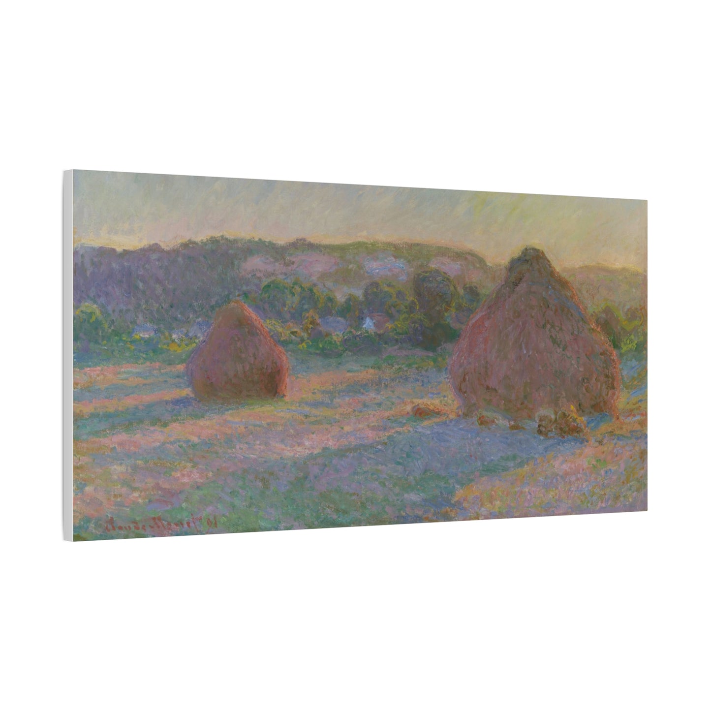 Claude Monet - Fields of Wheat Fine Art Canvas Print