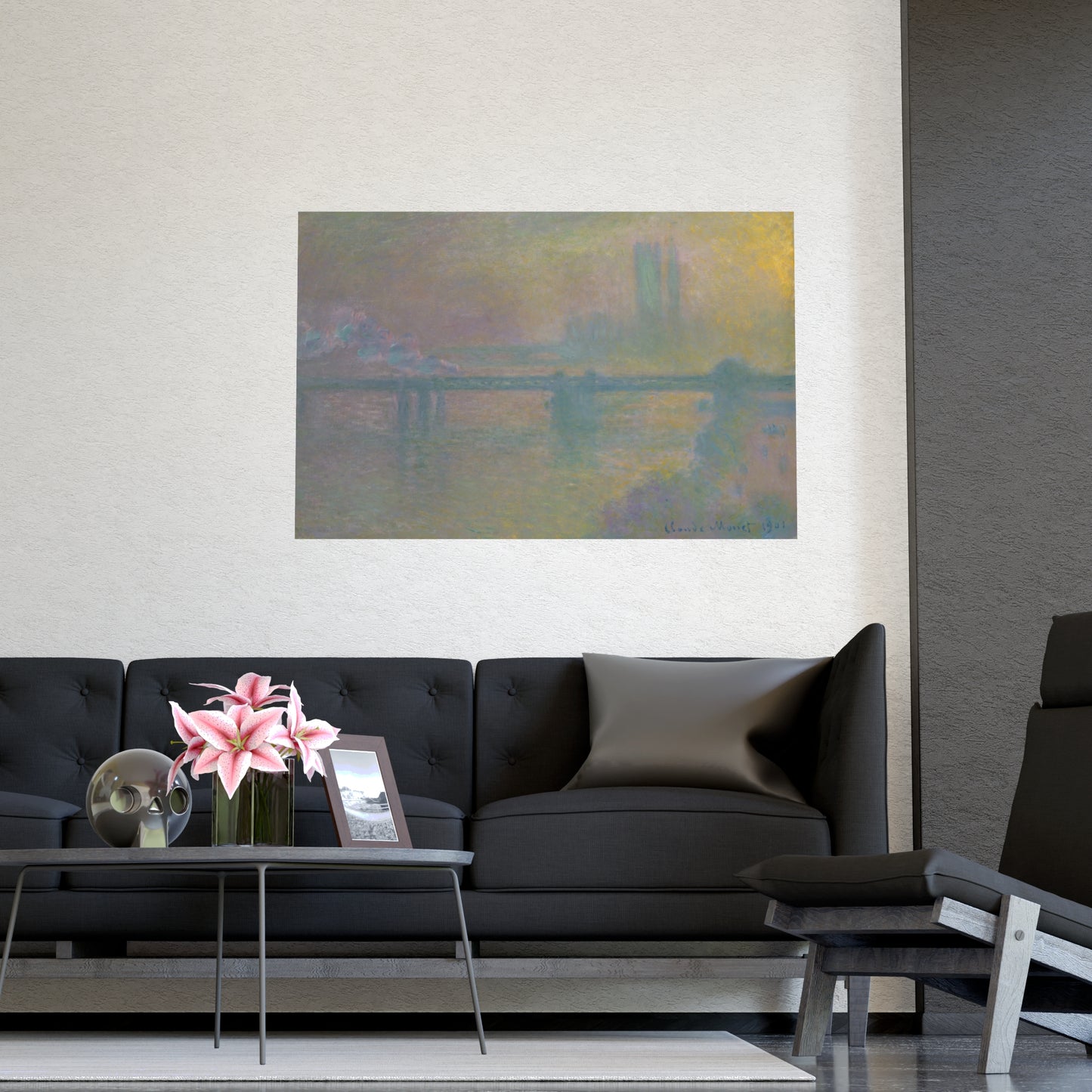 Charing Cross Bridge London - Monet Fine Art Poster