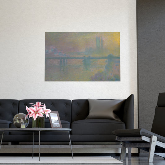 Charing Cross Bridge London - Monet Fine Art Poster