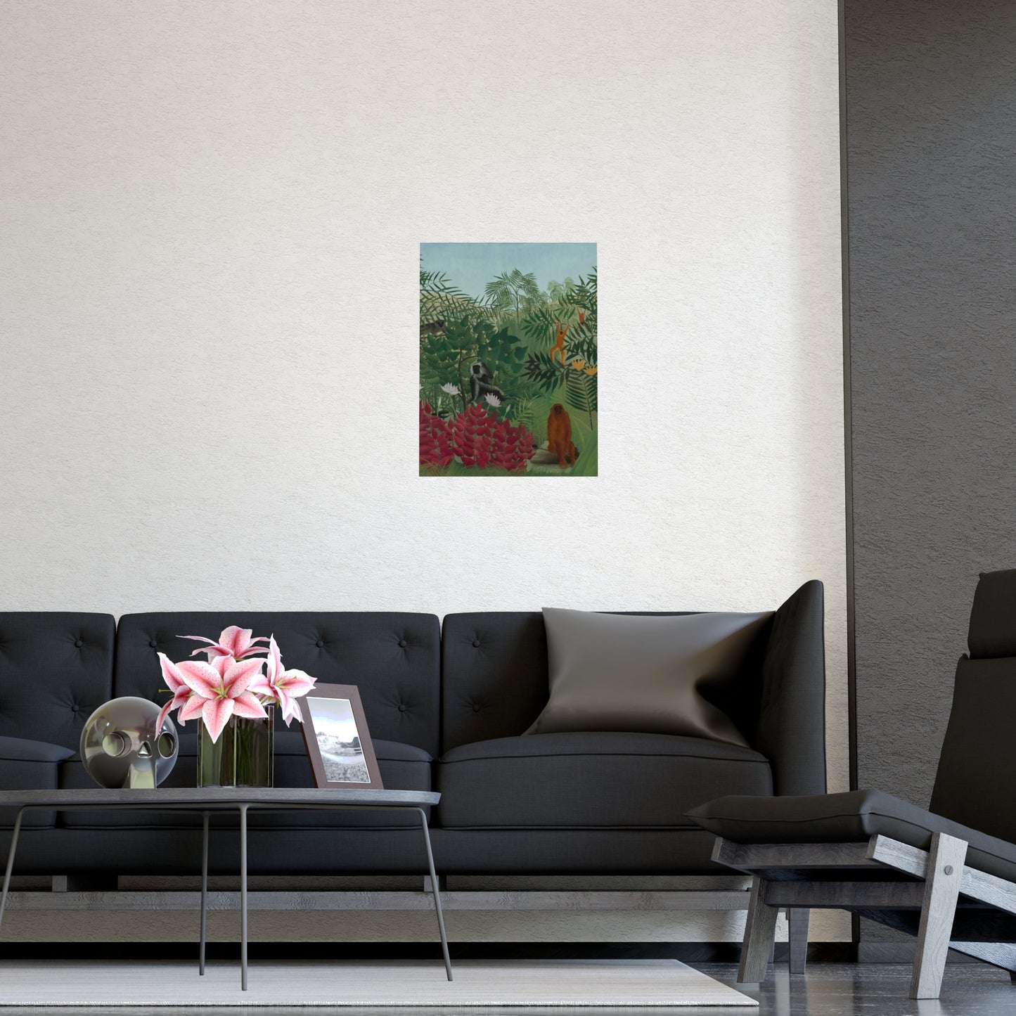 Tropical Forest with Monkeys - Rousseau Fine Art Poster