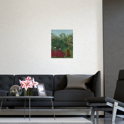 Tropical Forest with Monkeys - Rousseau Fine Art Poster