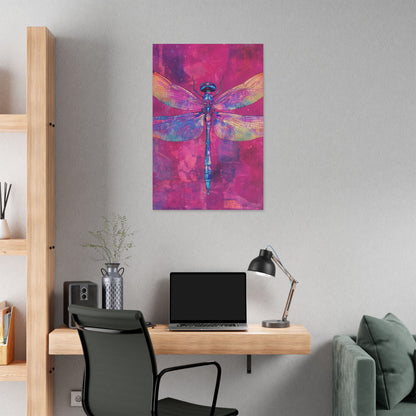 Vibrant Dragonfly - Secret Garden Series -  Fine Art Print on Canvas