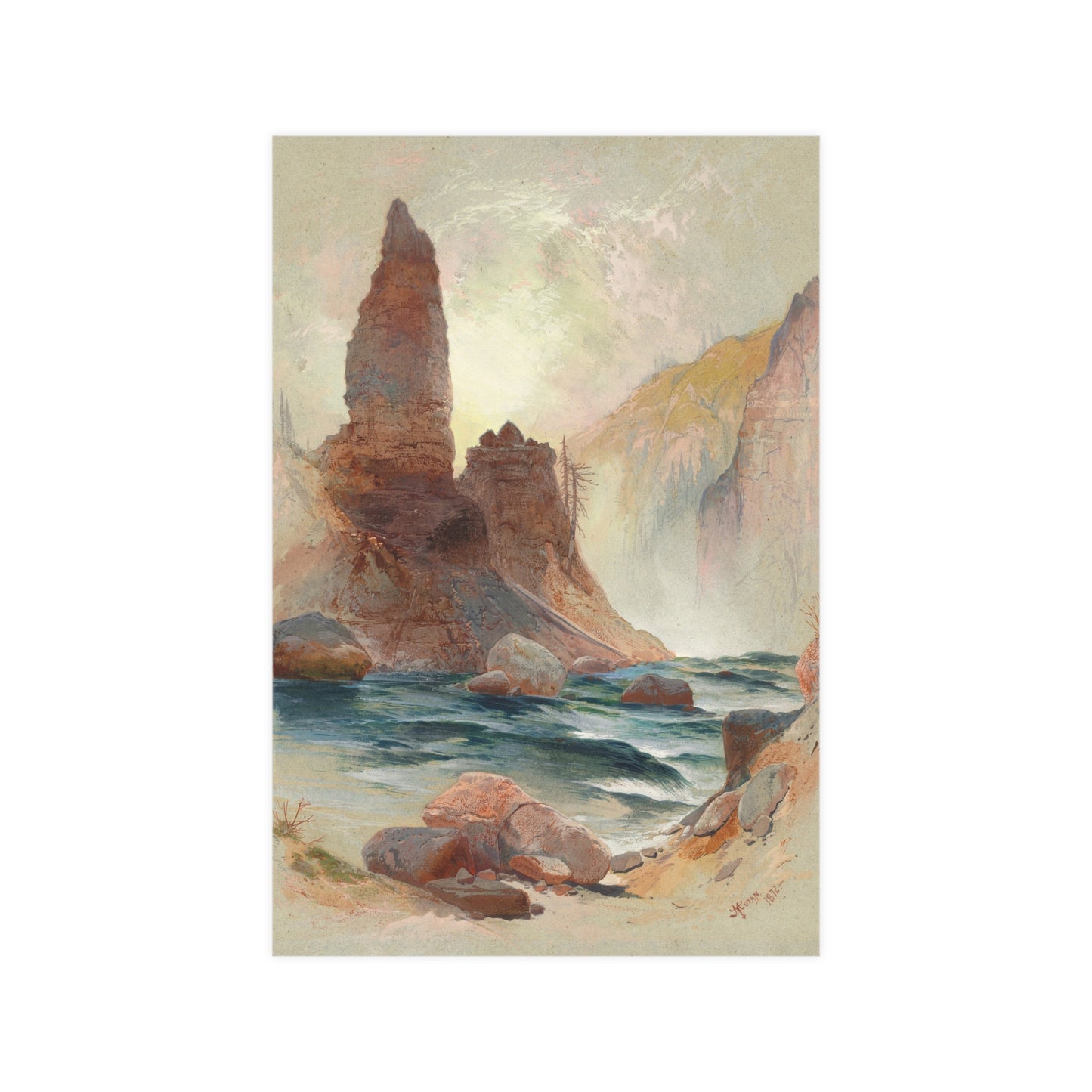 Tower Falls Yellowstone - American West Fine Art Poster