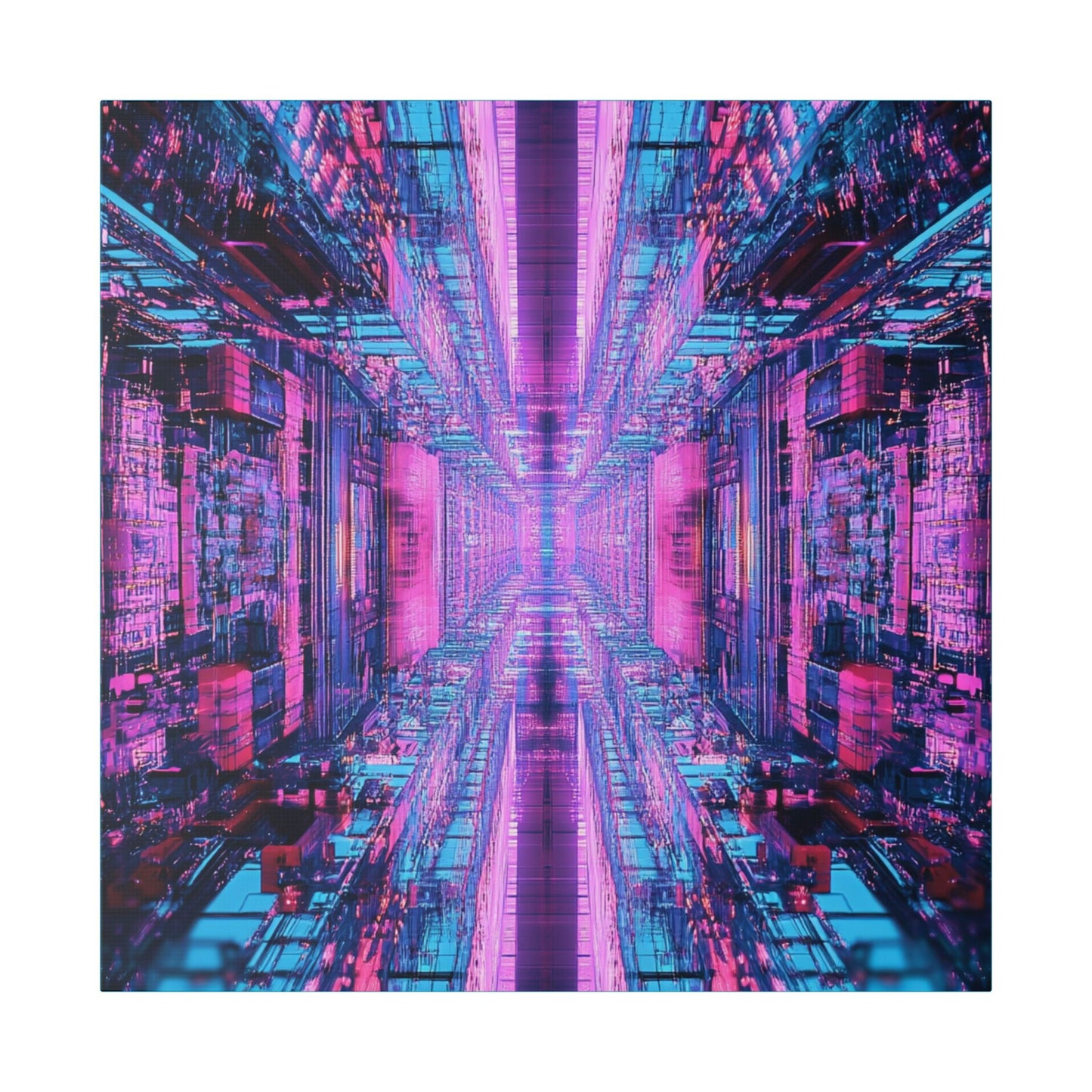 Quantum Glitch on Canvas